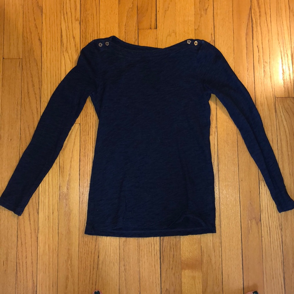 J. Crew navy blue sweater shirt